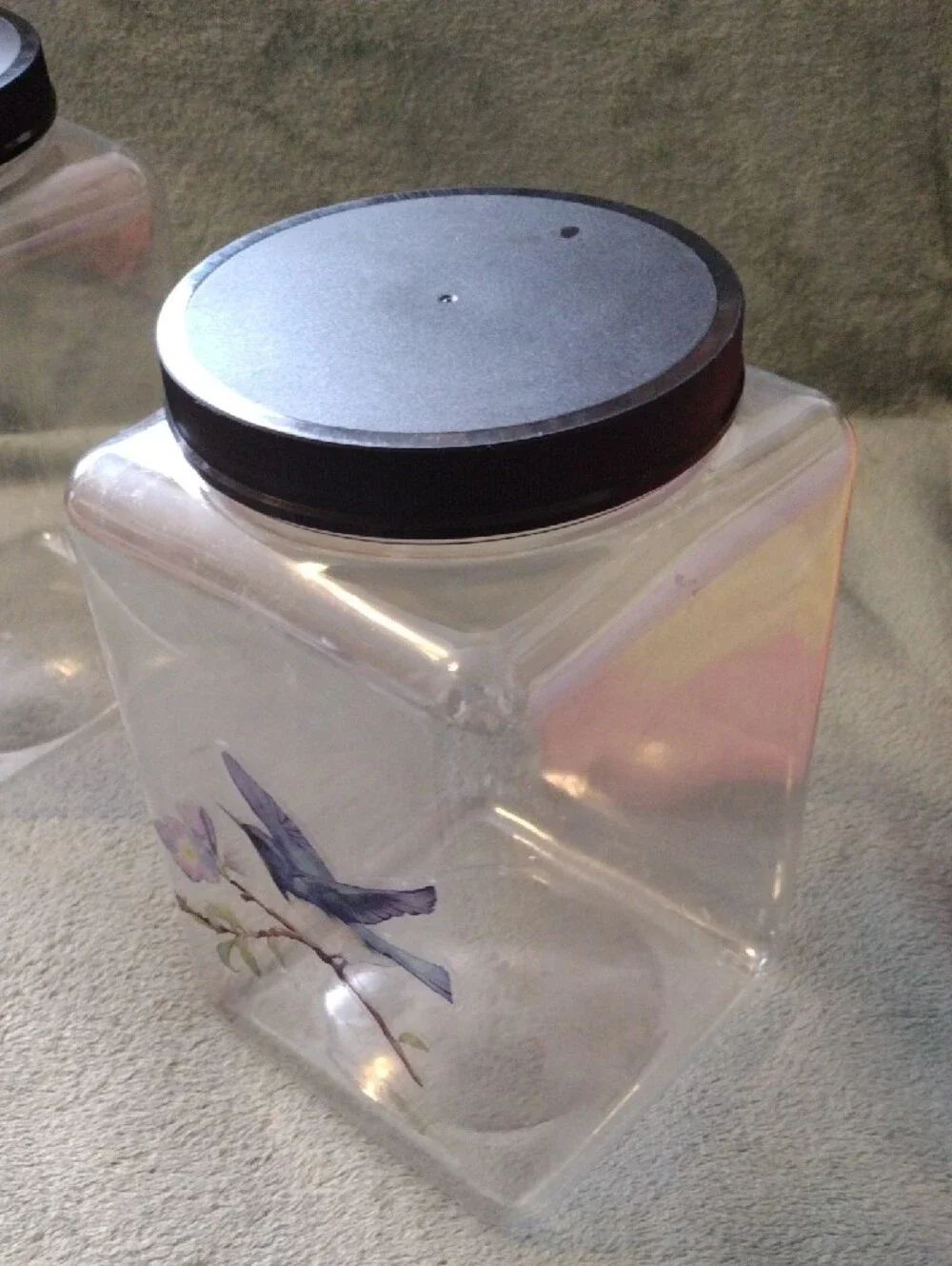 Food Grade Plastic Storage Canisters (Set Of 2)
